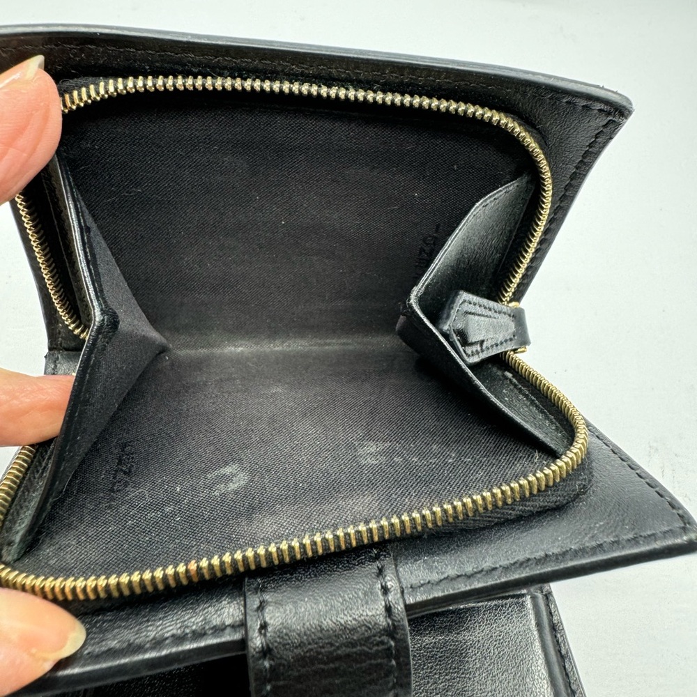 Fendi Compact Black Wallet with Gold Accent 25140 - Picture 6 of 6